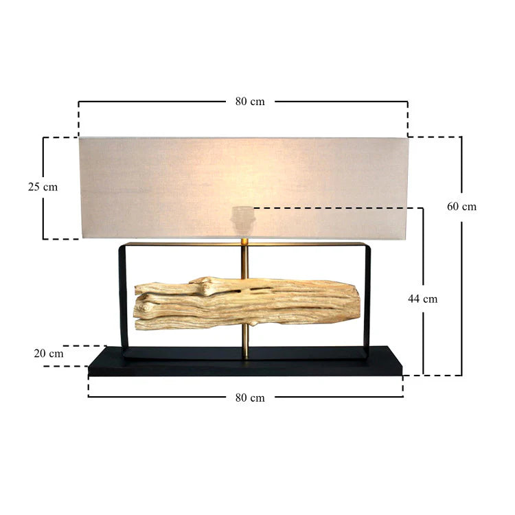 Design Tischlampe WANA 60cm Treibholz