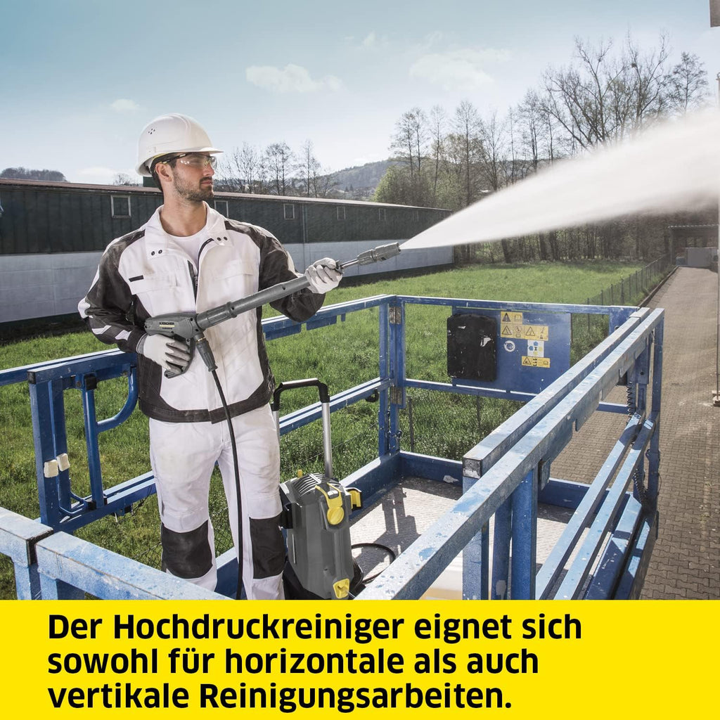 Idropulitrice Kärcher HD 5/17 C Plus, pressione massima 200 bar, pressione di esercizio 170 bar, portata 480 l/h, facilmente trasportabile, incl. pistola ad alta pressione EASY!Force, ugello rotante mangiasporco