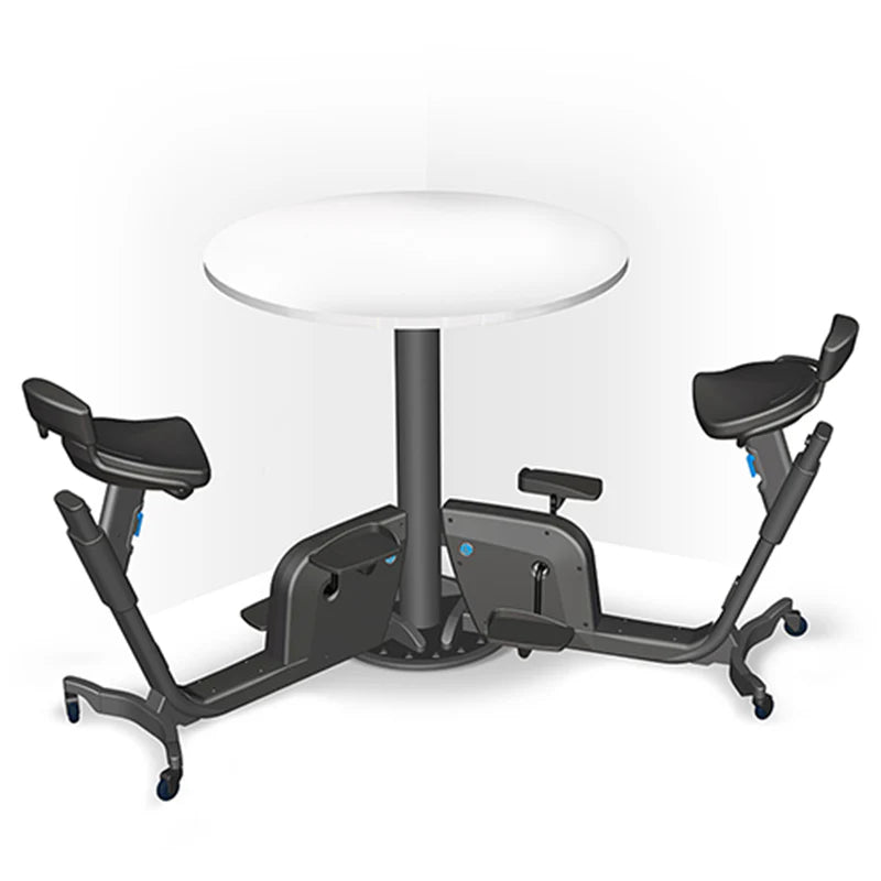 LifeSpan DUO Bike Table with 2 Bikes and Desk