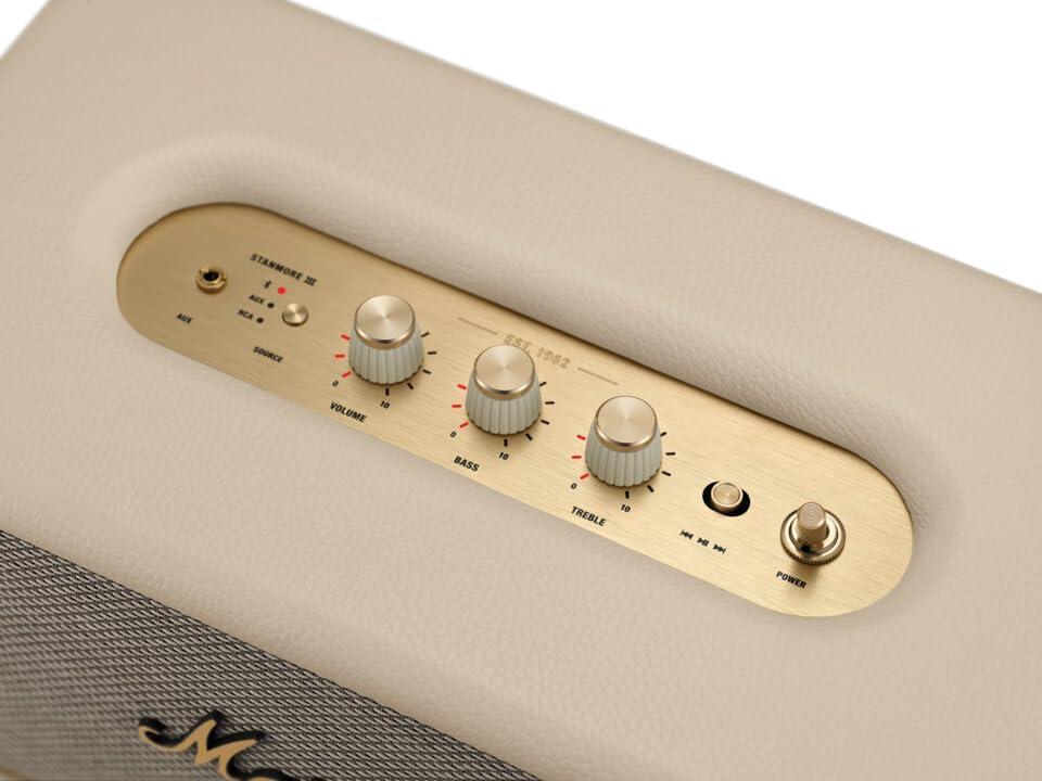 Marshall Stanmore III Bluetooth-Lautsprecher, Kabellos – Schwarz