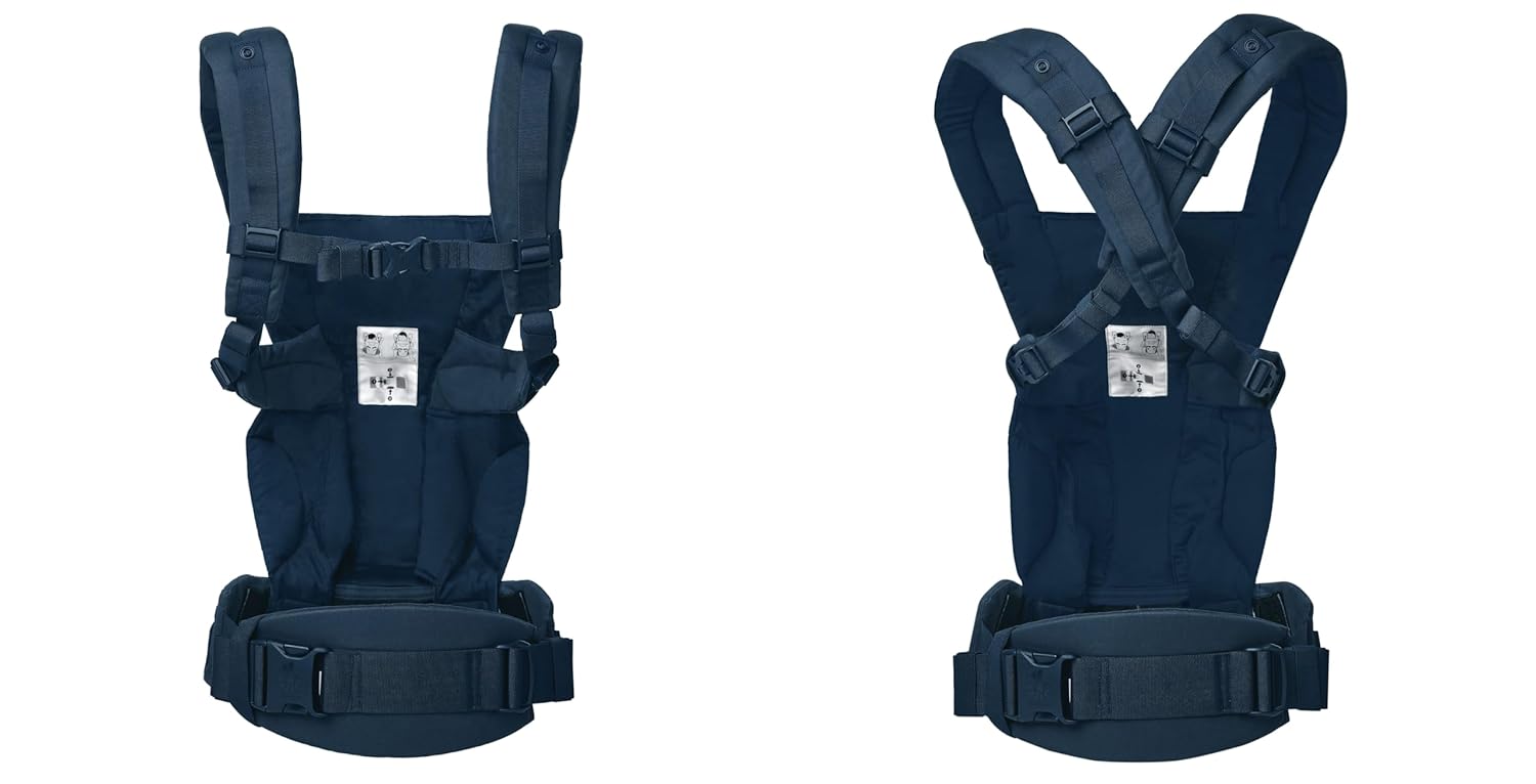 Ergobaby Omni Breeze Marsupio per Neonati dalla Nascita fino a 20 kg, Morbido Mesh SoftFlex a 4 Posizioni, Ergonomico, Porta Bebè, Natural Beige