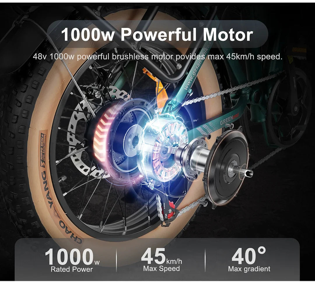 SAMEBIKE XWLX09-II Motore 1000W, 48V 15Ah, 50 km/h, Ebike da montagna