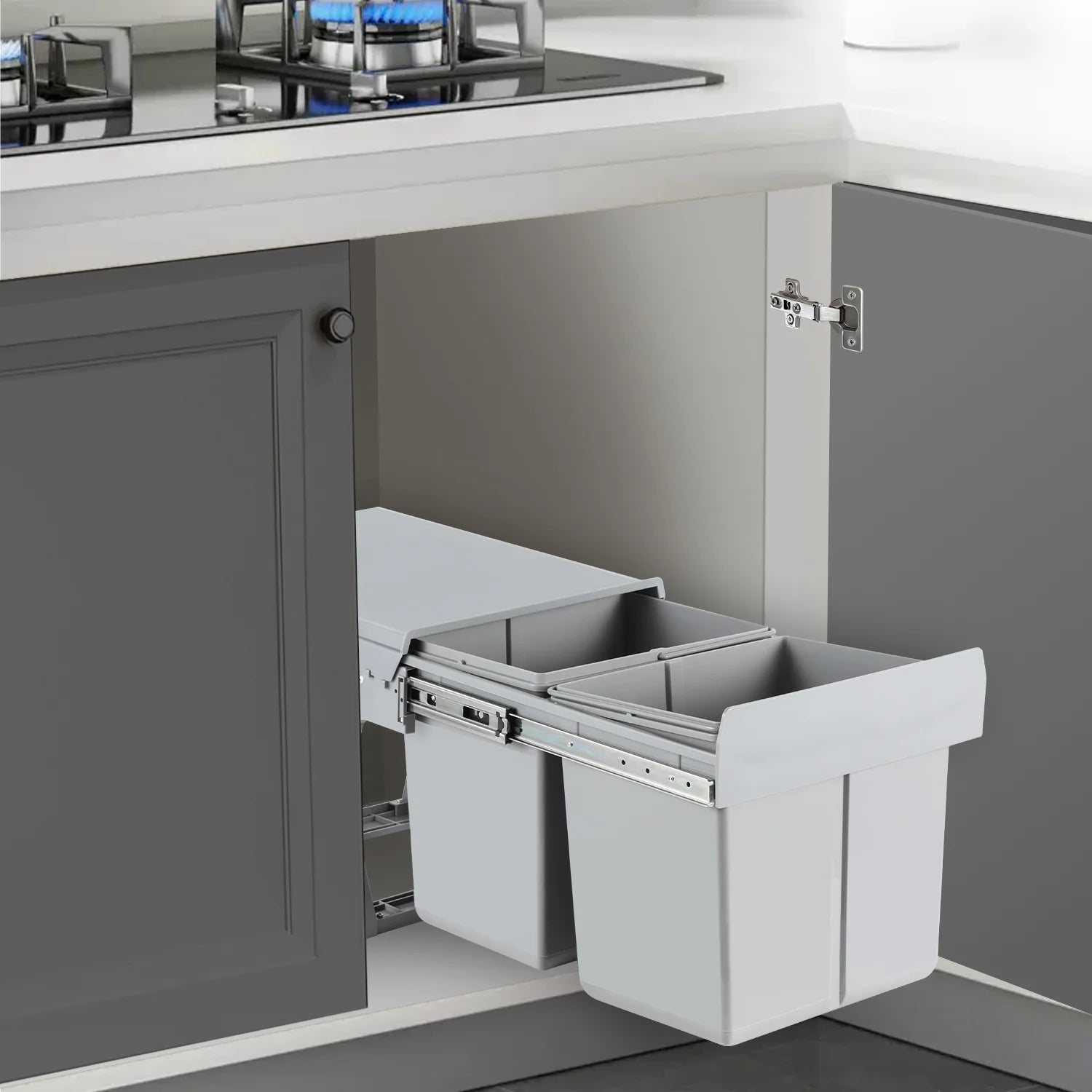 Sonnewelt Mülleimer Abfalleimer Einbau 30L Schrank