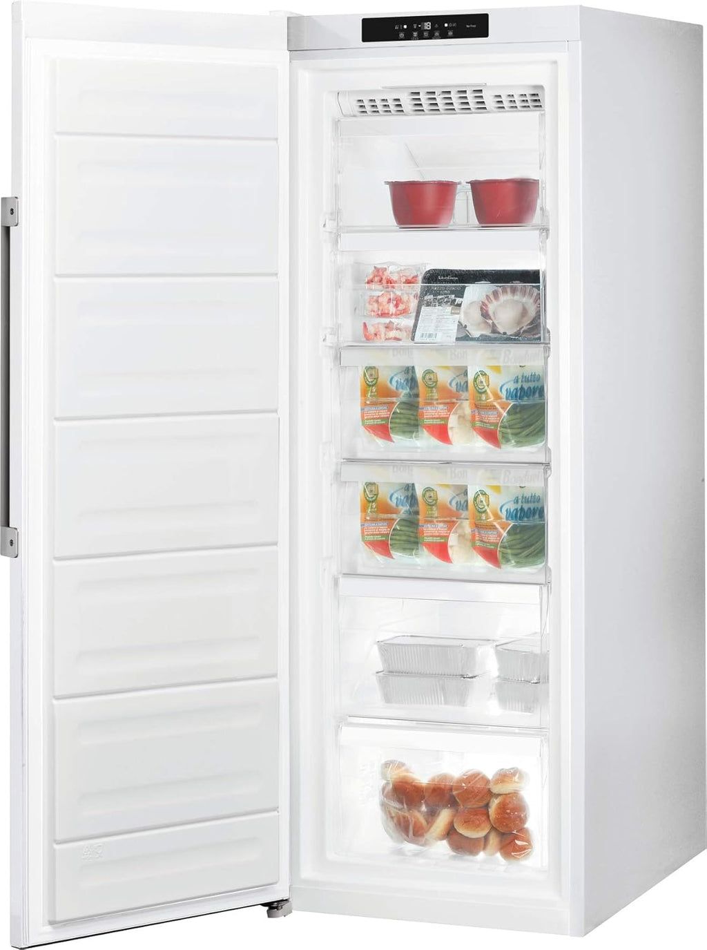 Bauknecht GKN 17G4 WS 2 NoFrost Gefrierschrank / Nutzinhalt 223 Liter/ 167 cm Höhe / ProFreeze/ Supergefrierfunktion/ EasyOpen Ventil, Weiss
