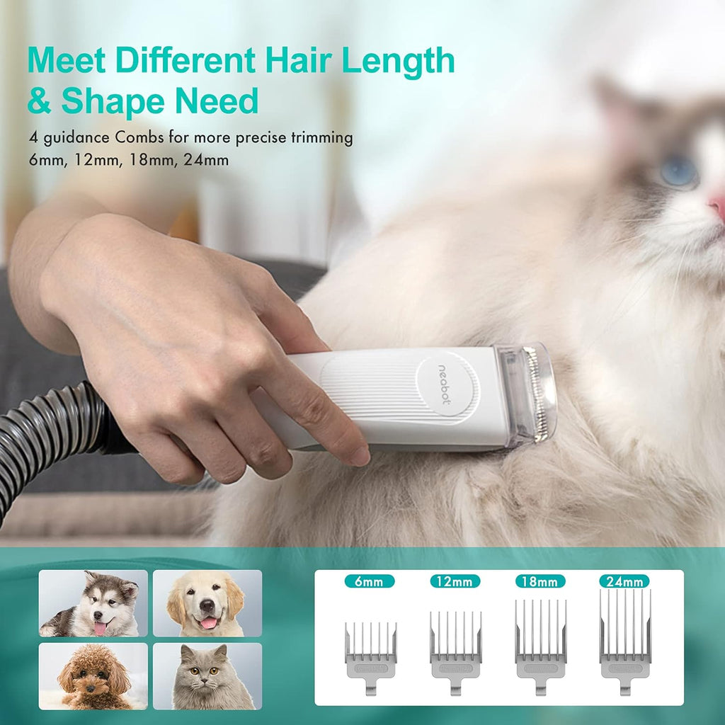 Neabot Neakasa P1 Pro Hundeschermaschine mit Tierhaar Staubsauger 13000 Pa Haustierpflegeset, leise Schermaschine Hund Katze Tierhaarschneidemaschine Tierhaarentferner, 5 bewhrten Pflegewerkzeugen