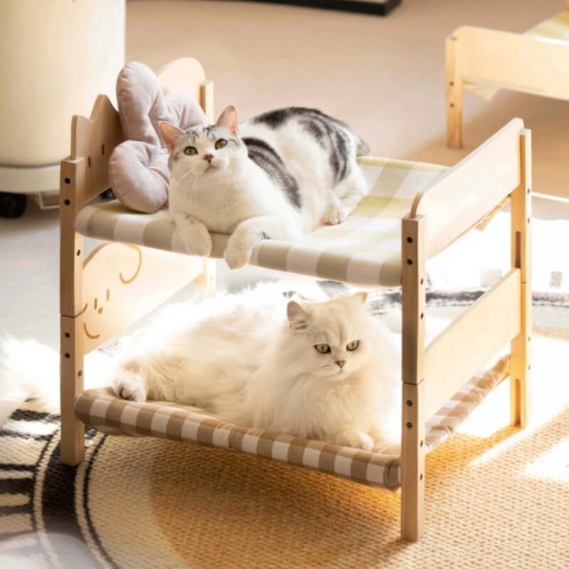 Katzenfreude – Letti impilabili in legno per gatti, per divertimento e relax