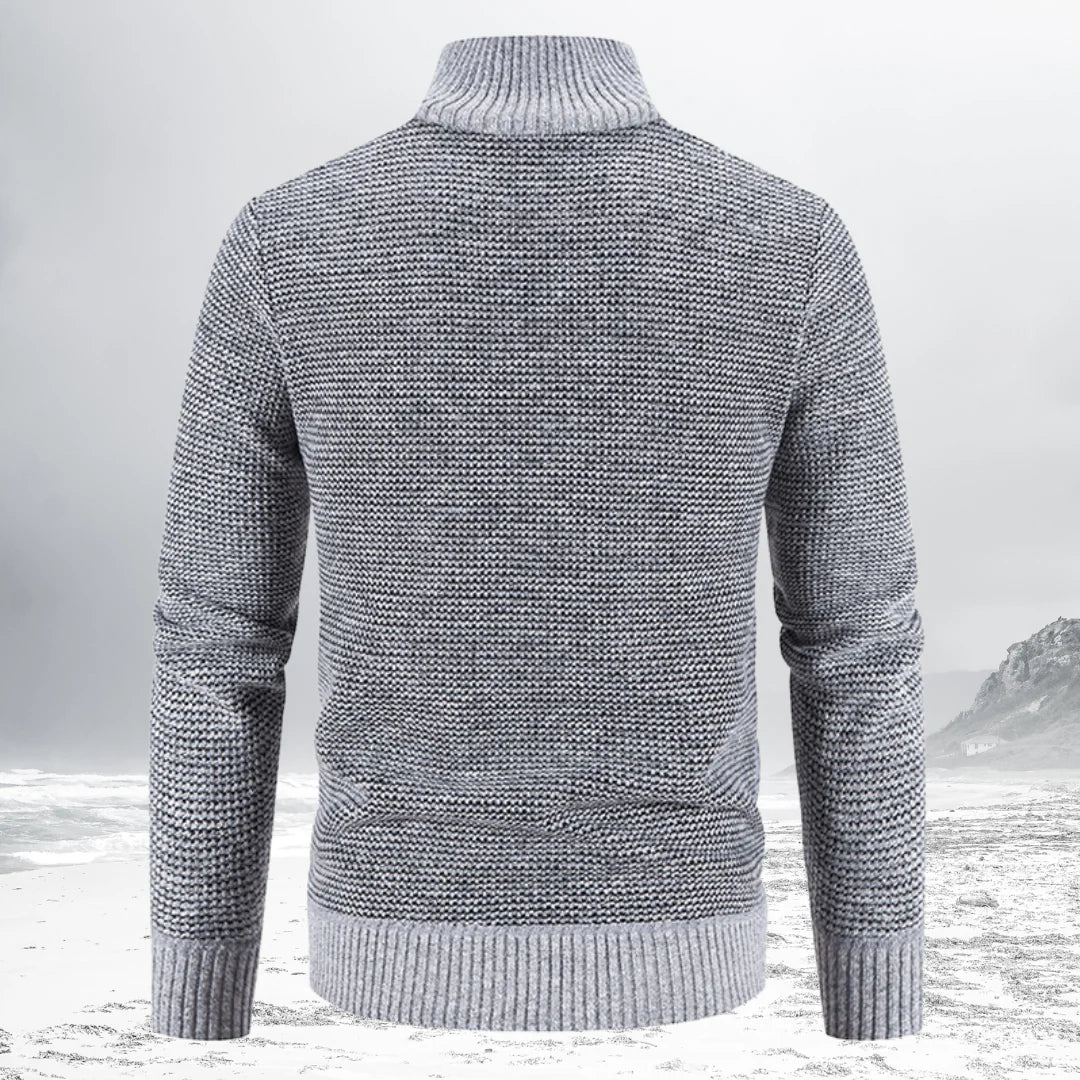 Gepaddeter Pullover mit Reiverschluss für Herren
