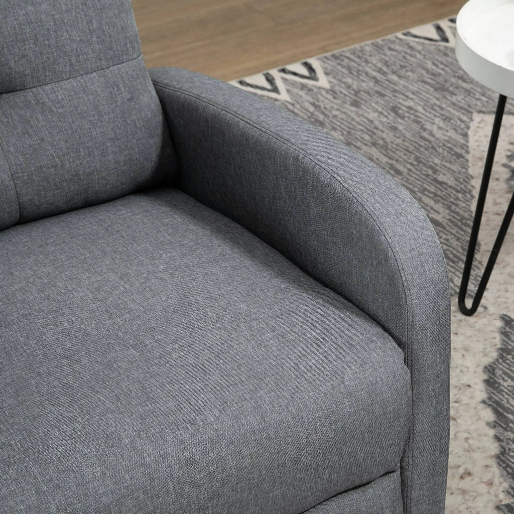 HOMCOM Relaxsessel mit Liegefunktion Grau