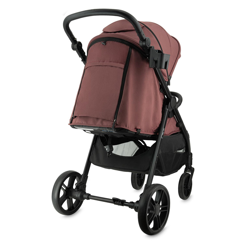 MoMi Passeggino CLARA, Passeggino dai 6 mesi in su, fino a 22 kg di peso corporeo, cintura di sicurezza a 5 punti, sacco coprigambe, portabicchieri, cestino della spesa, borsa per il cambio, zanzariera e parapioggia