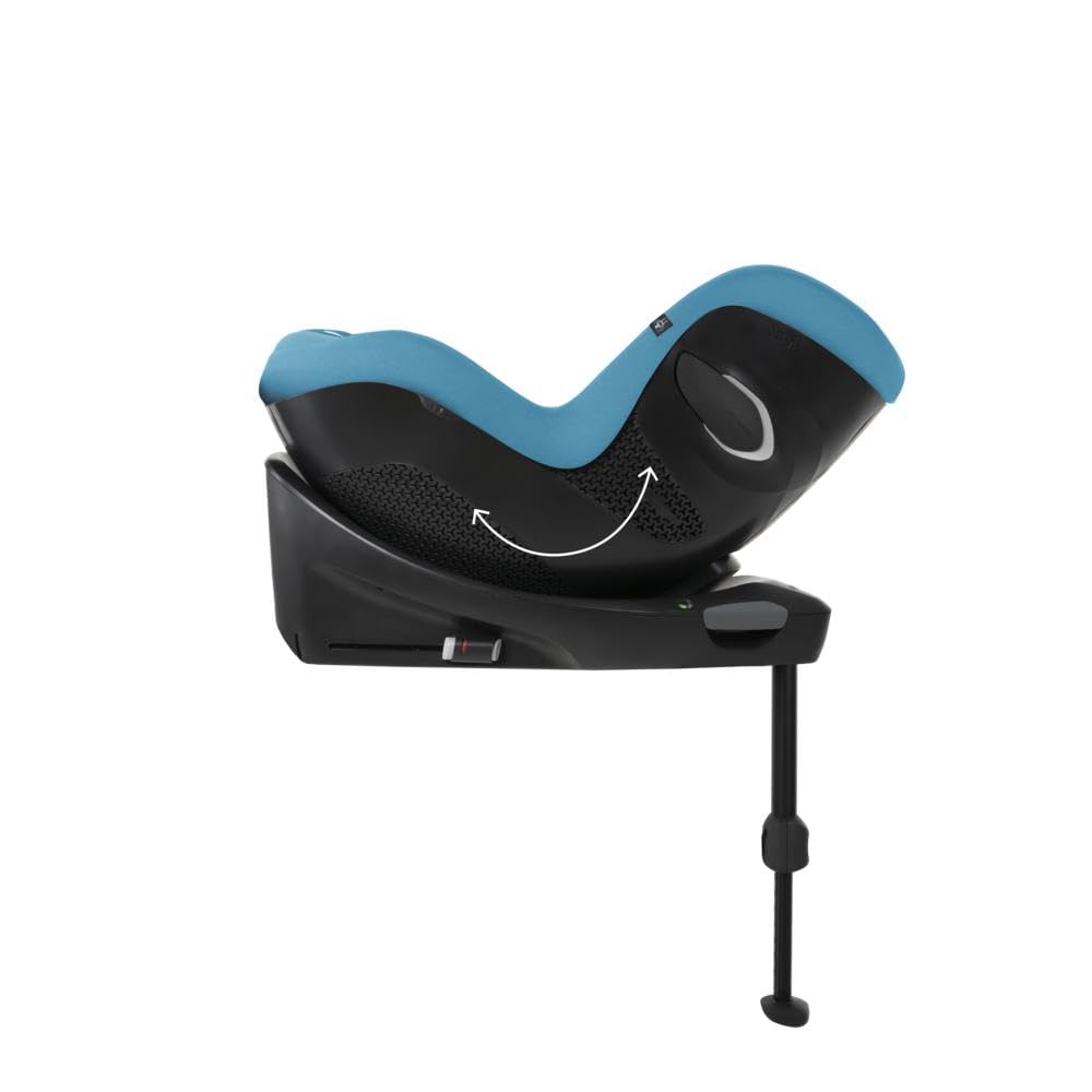Seggiolino auto CYBEX Gold Sirona Gi i-Size Plus con base, Da 3 mesi a 4 anni circa (Dalla nascita con inserto per neonati), Max. 20 kg, 61-105 cm (Da 40 cm con inserto per neonati), Stormy Blue