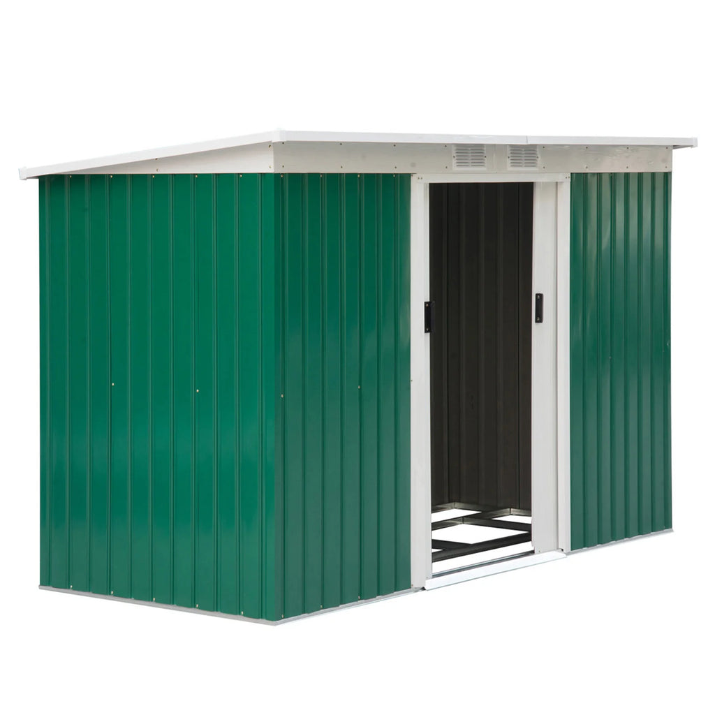 Outsunny Casette da Giardino Casetta Attrezzi Resistente alle Intemperie Ampio Spazio di Archiviazione Acciaio