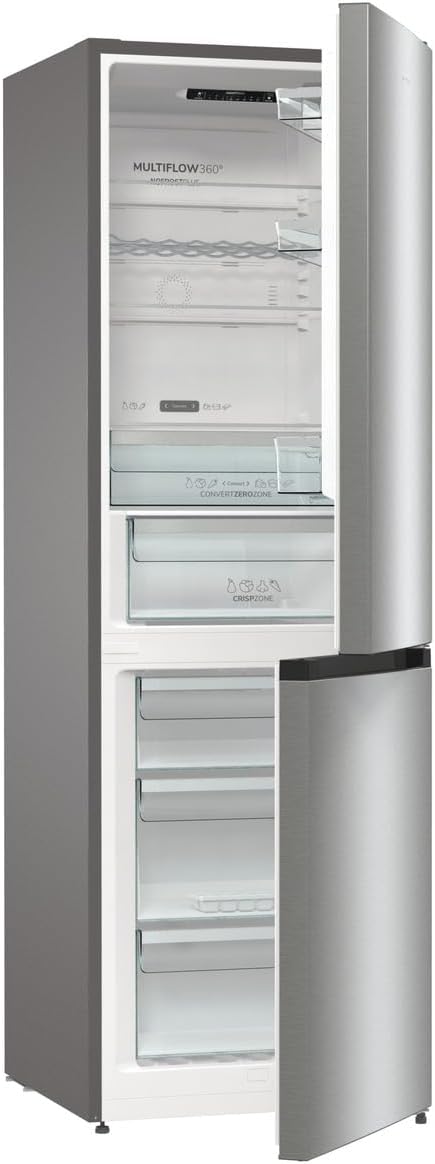 Gorenje RK 418 DPW4 Frigorifero-Congelatore, Classe Energetica D, Vano Verdura CrispZone, Cerniera Porta, Reversibile, Illuminazione Interna LED, Vano Frigorifero 198 Litri, Vano Congelatore 71 Litri, Bianco