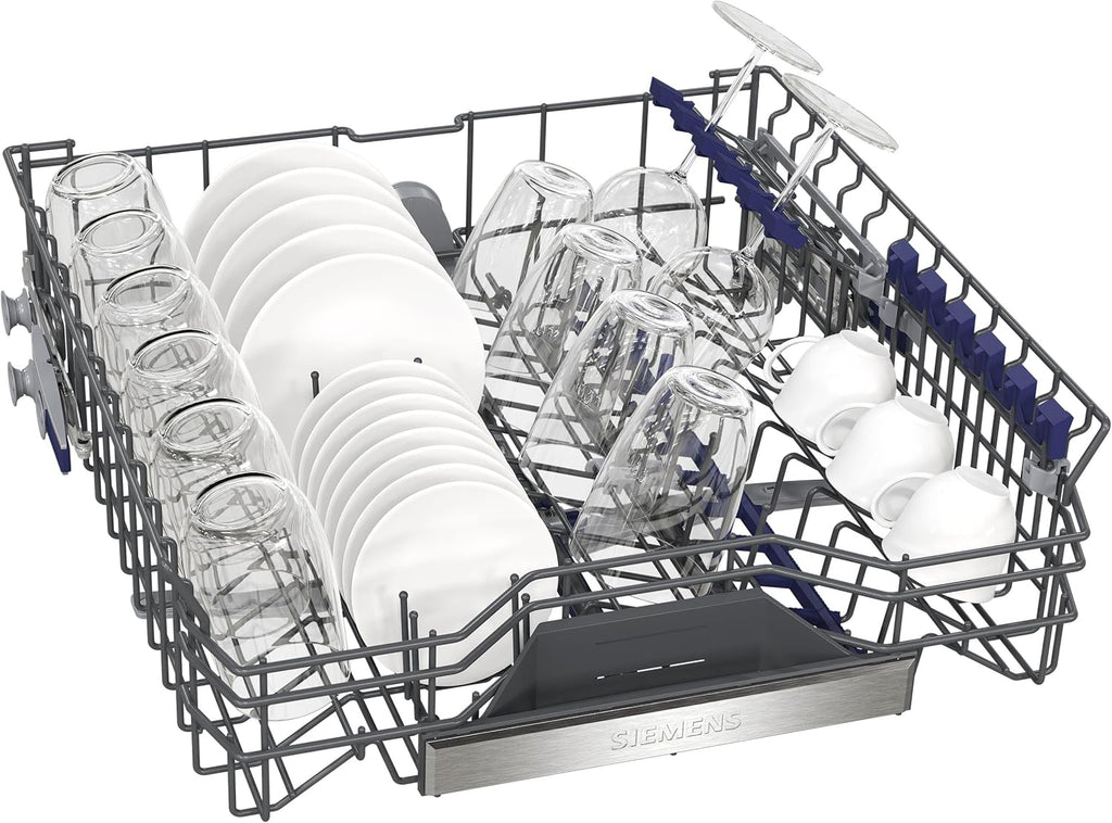 Siemens SX95EX12CE, iQ500 Lavastoviglie intelligente, Lavastoviglie a scomparsa totale, 60 cm, Made in Germany, XXL, Cassetto portaposate, Extra silenziosa, varioSpeed, autoOpen dry, glassZone, varioScharnier