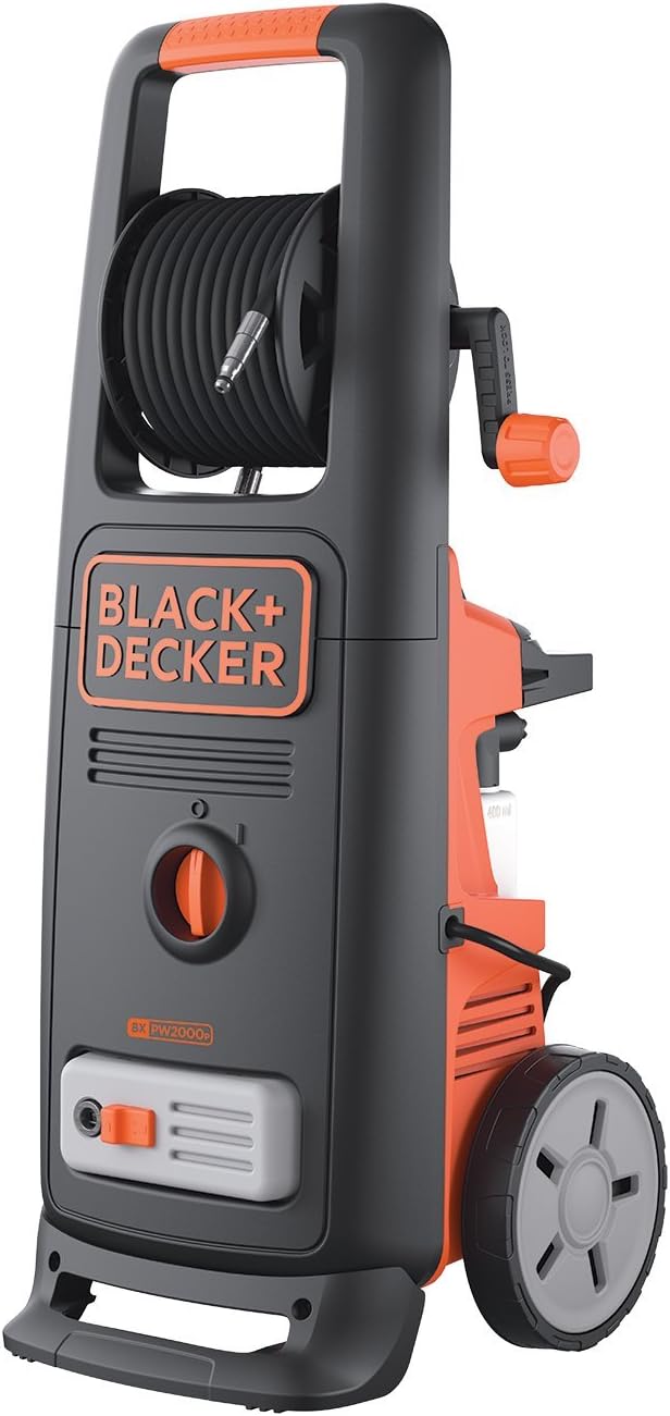 BLACK+DECKER Hochdruckreiniger BXPW2200PE mit Patio Cleaner Deluxe und Feste Bürste (2200 W, 150 bar, 440 l/h)