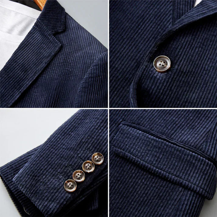 Blazer di velluto a coste chic da uomo