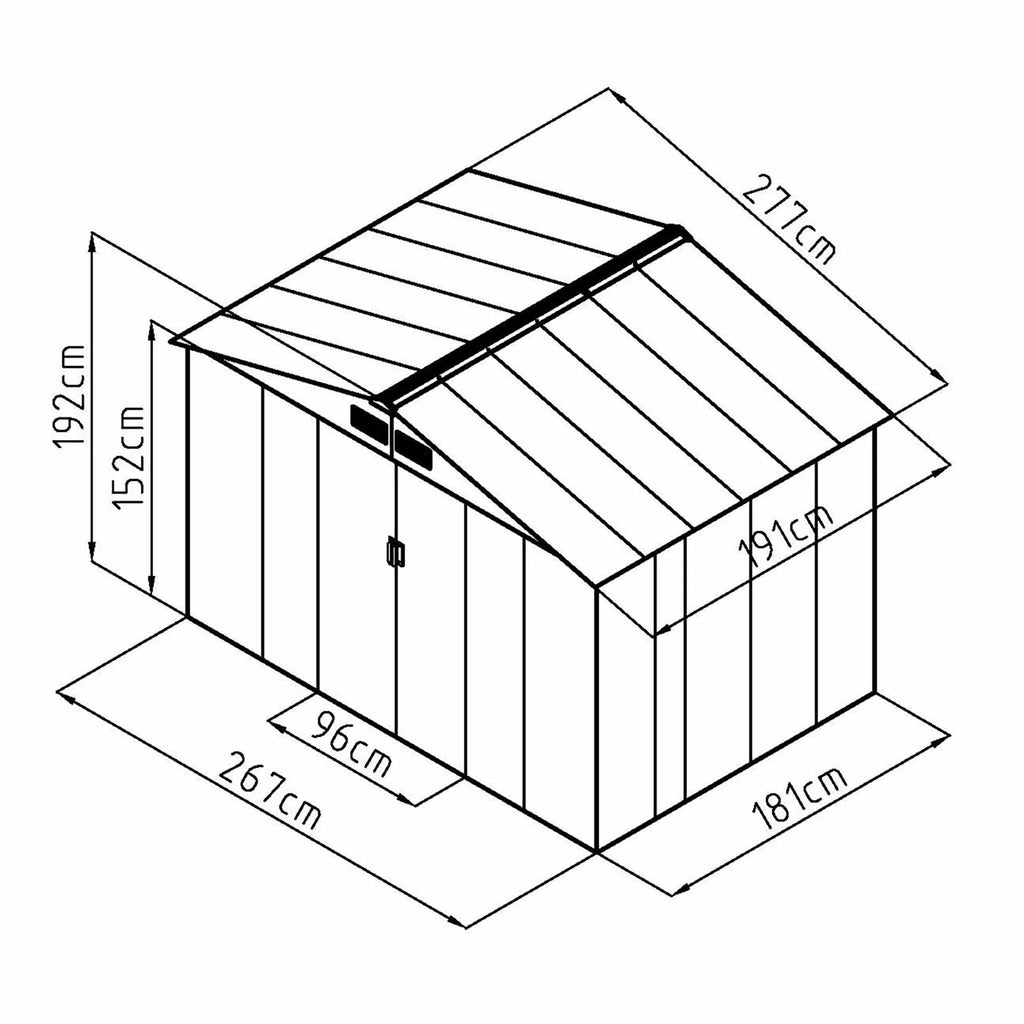 Fornorth Gerteschuppen, 5,29 m², Verde