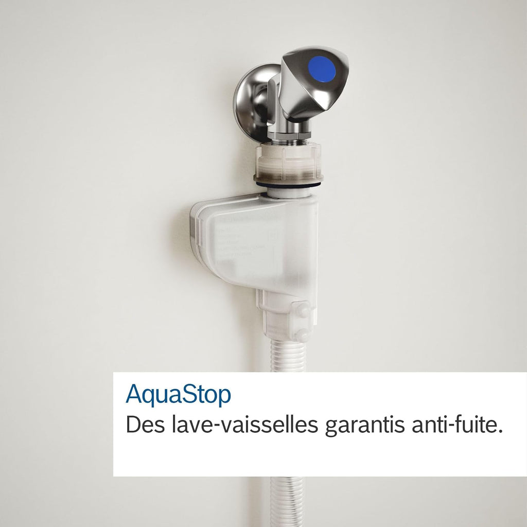 Bosch SPV2IKX10E Serie 2 Lavastoviglie smart a scomparsa totale, larghezza 45 cm, Cestello posate, Extra Asciugatura con la pressione di un pulsante, InfoLight punto luce rosso sul pavimento, AquaStop protezione dai danni causati dall'acqua, Bianco