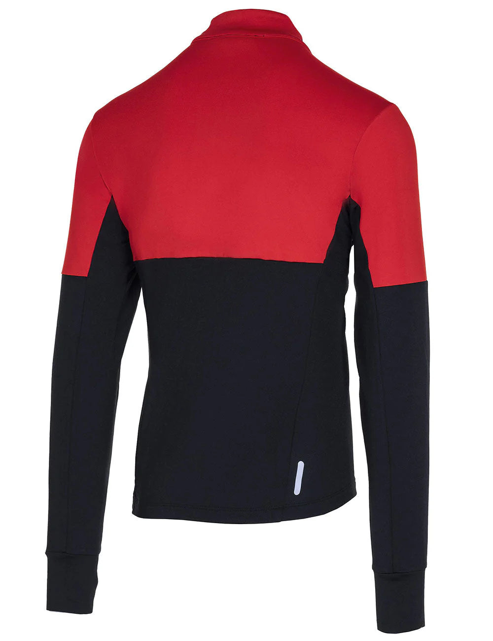 Maglia a maniche lunghe da corsa in pile invernale da uomo, termica, Pro Line, nero-rosso, set di prodotti