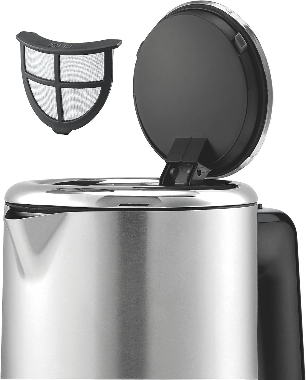 WMF Küchenminis 1-Scheiben Toaster Langschlitz XXl-Toast, Mini Toaster mit Brtchenaufsatz 7 Brunungsstufen berhitzungsschutz 600W Edelstahl matt