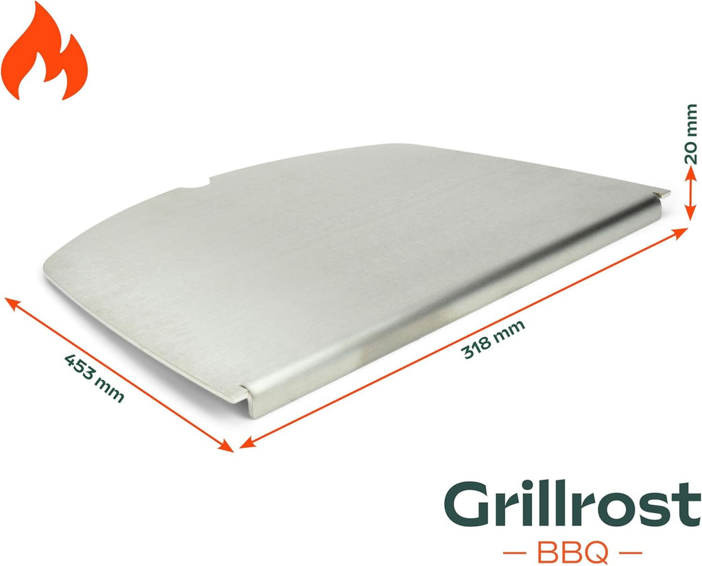 Griglie in acciaio inox per Weber Q300/3000 | lavabili in lavastoviglie - set da 2 pezzi