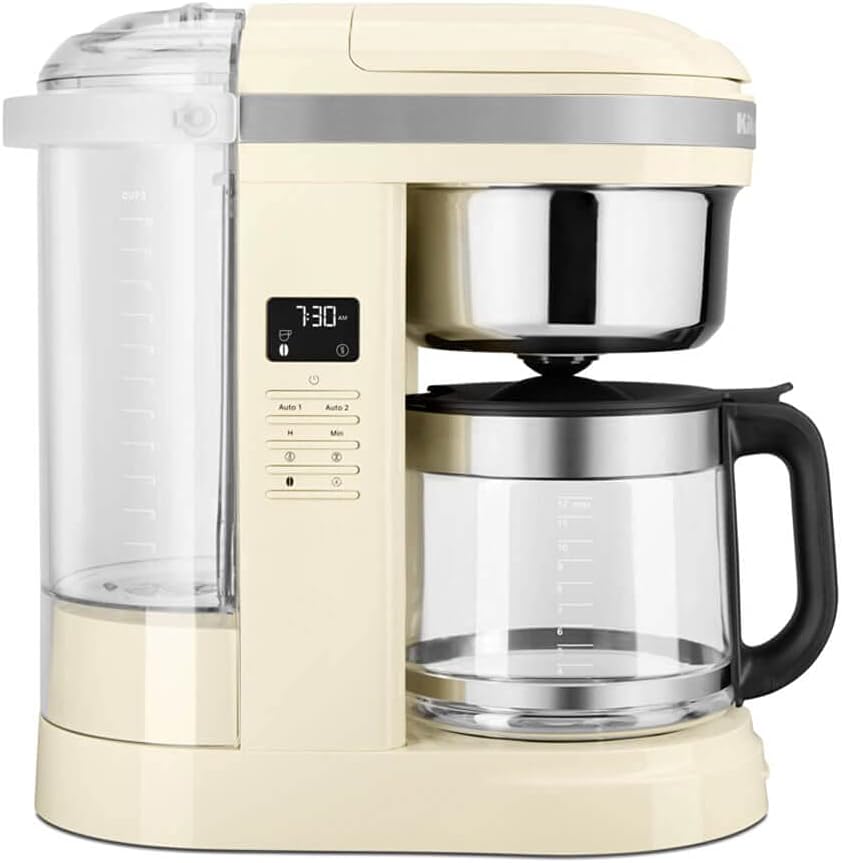KitchenAid Drip-Kaffeemaschine mit spiralförmigem Wasserauslass 5KCM1209 (Creme)