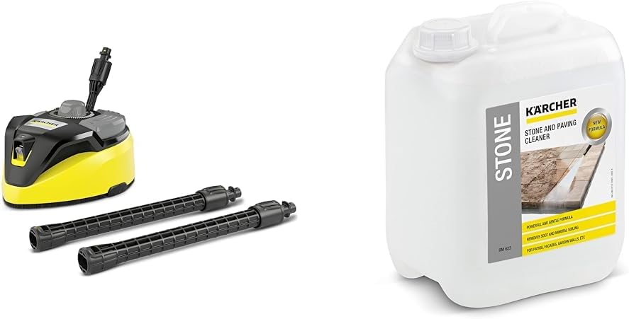 Kärcher T-Racer T 7 Plus detergente per superfici (protezione dagli spruzzi d'acqua, per grandi superfici, due ugelli a getto piatto, impugnatura per lavorare in verticale, ugello di potenza, ugello di risciacquo)
