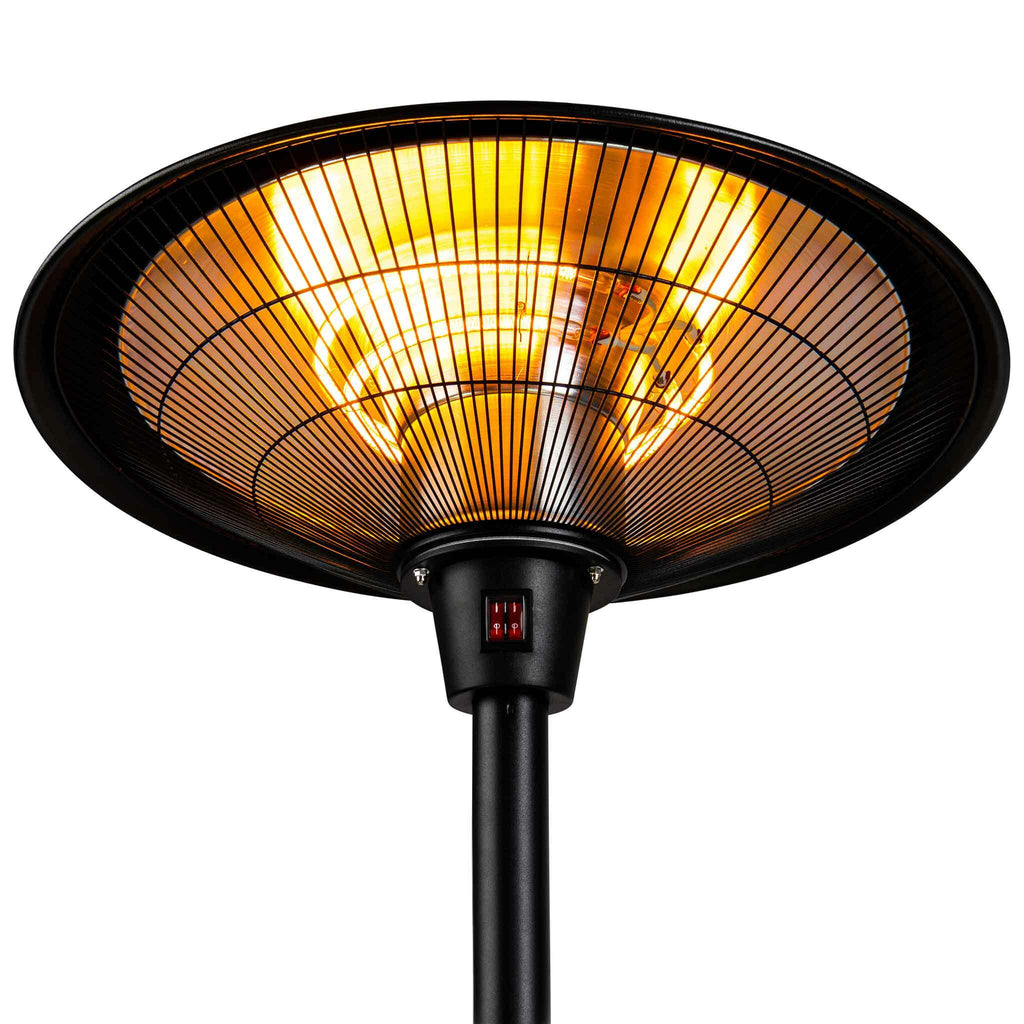 Fornorth Heizstrahler, stufa da terra premium 2000W, nera