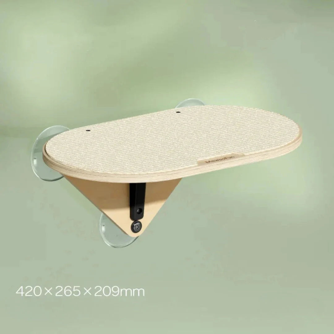 Tiragraffi sospeso moderno in legno – Design elegante per gatti