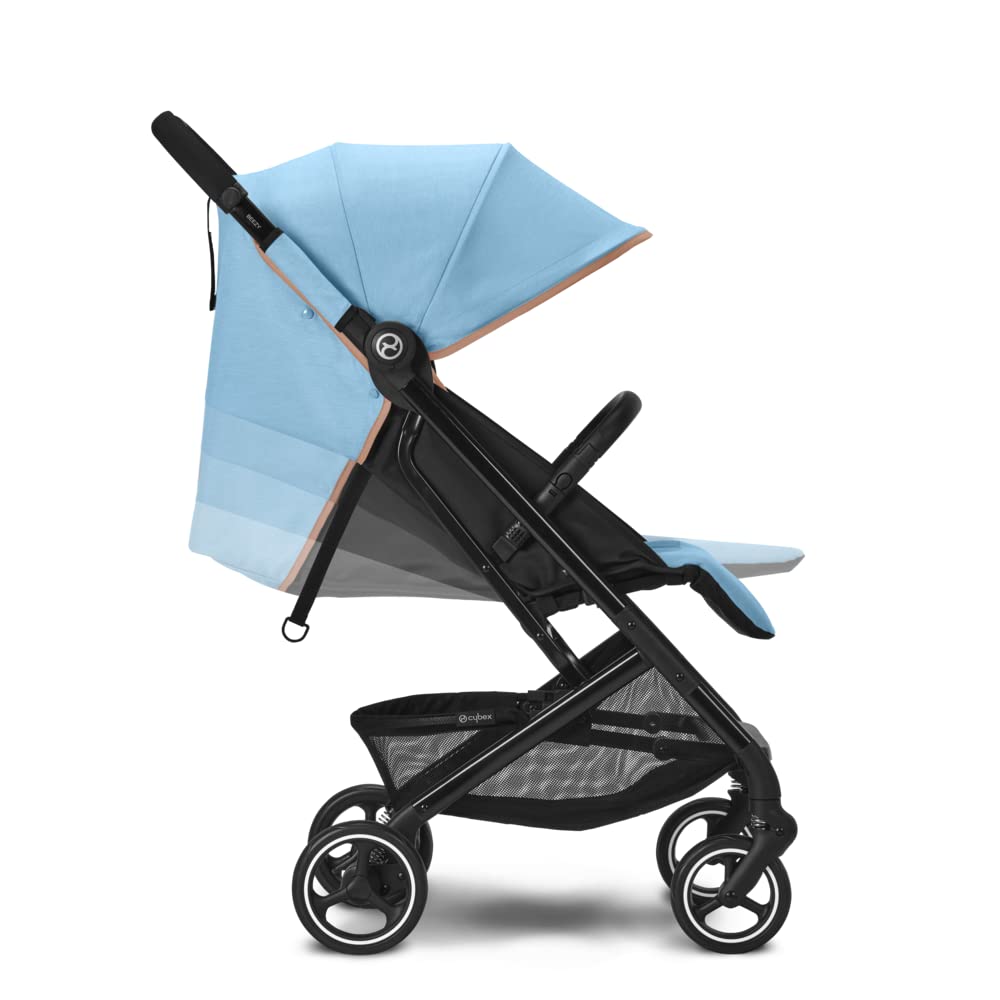 Passeggino Cybex Gold Beezy con cinture One-Pull, dalla nascita fino a 4 anni circa (max. 22 kg), compatto ed ergonomico, Almond Beige (Beige con telaio nero)