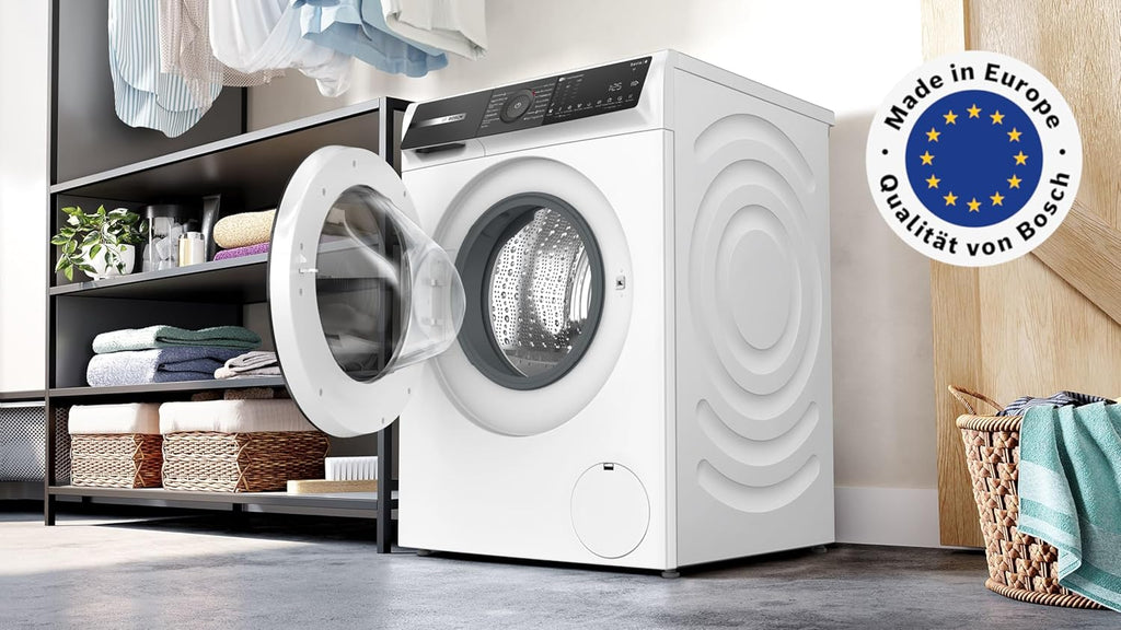 BOSCH WAN28127 Lavatrice Serie 4, a carica frontale, capacità 8 kg, 1400 giri/min, Iron Assist, Active Water Plus, EcoSilence Drive, Speed Perfect, bianco, 60 cm