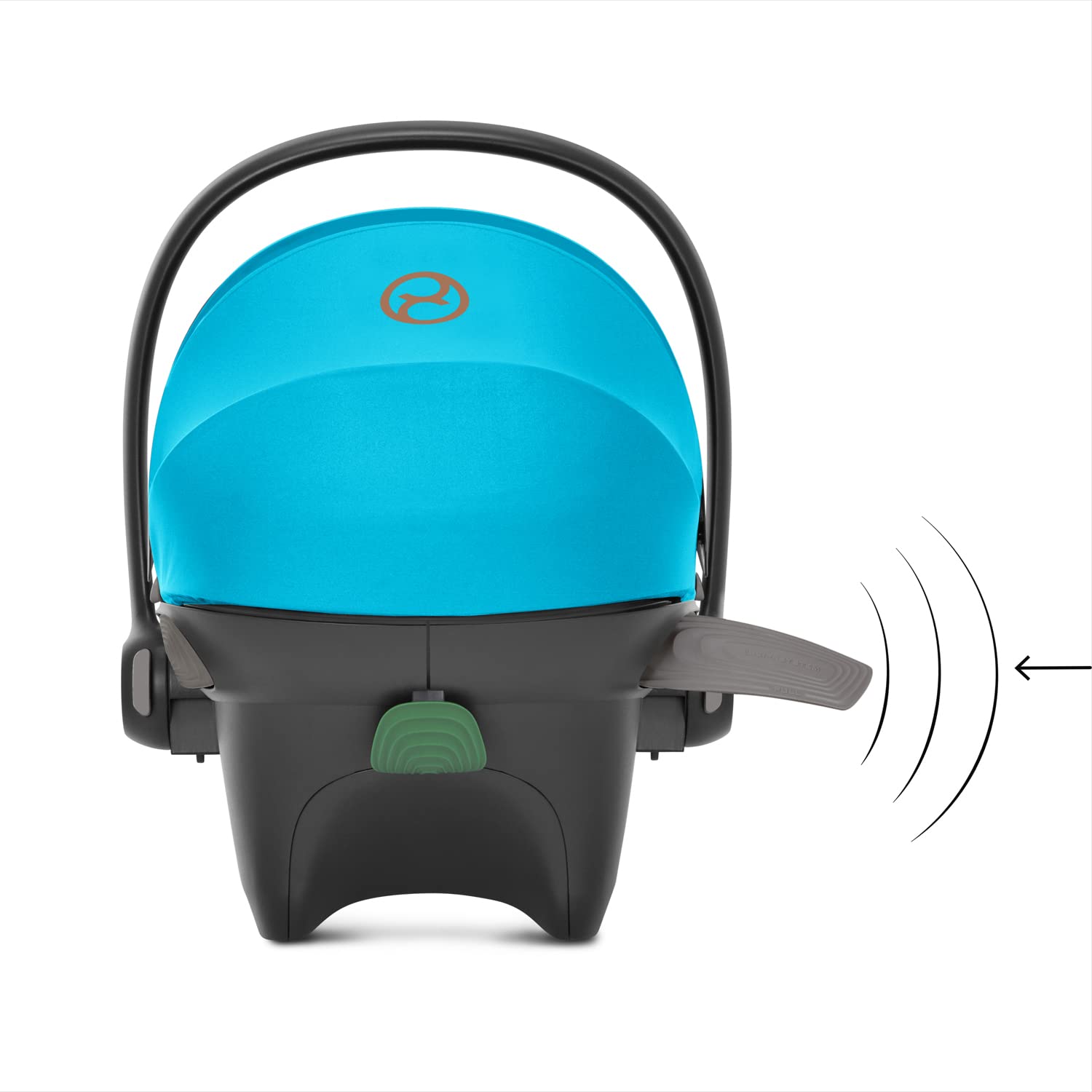 CYBEX Gold Babyschale Aton S2 i-Size, Ab Geburt bis ca. 24 Monate, Max. 13 kg, Inkl. Neugeboreneneinlage, SensorSafe kompatibel, Ocean Blue