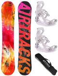 Set snowboard da donna Morioirs Flat Rocker + attacchi snowboard Master Pro W + borsa snowboard
