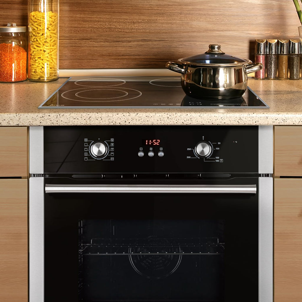 KKT KOLBE Autarkes Herdset | 60cm Einbaubackofen BO8805SS | 59cm Induktionskochfeld IH85900RL | Grill | Heißluft | Automatik-Timer | 2-fach Wärmeschutzverglasung | Kindersicherung | SET8805IH859RL