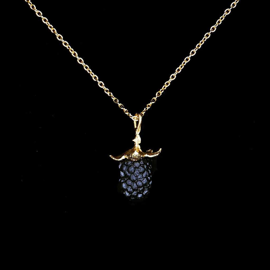Brombeere - Collana con ciondolo a forma di frutto