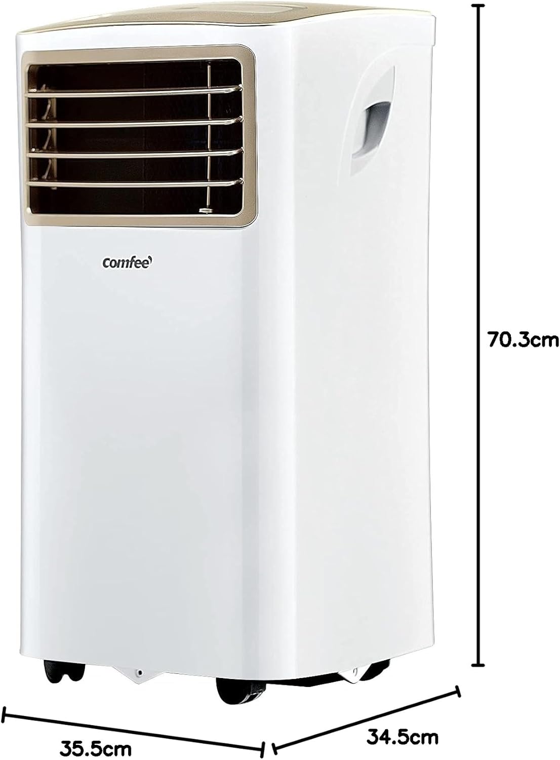 Comfee Condizionatore Portatile Easy Cool 2.0, 7000 BTU 2,0kW, Raffreddamento&Ventilazione&Deumidificazione, Adatto per Ambienti fino a 68m³(25㎡), Controllo tramite APP/Alexa/Google Home/IFTTT, Climatizzatore Portatile con Tubo di Scarico
