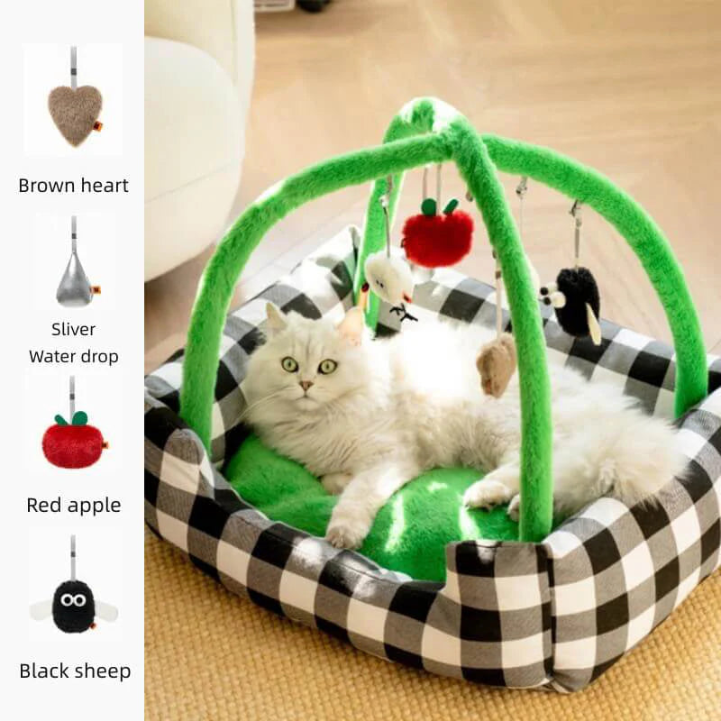 KatzenTraum – Vielseitiges Katzenbett und Spielmatte für ultimativen Komfort und Spa