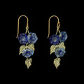 Blaue Prunkwinde Ohrhnger - Blumen