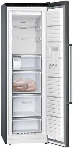 Siemens GS58NDWDP, iQ500 Congelatore a Libera Installazione, 191 x 70 cm, 366 L, noFrost, bigBox, Illuminazione Interna a LED, superFreezing, varioZone per Vano Congelatore Adattabile, freshSense