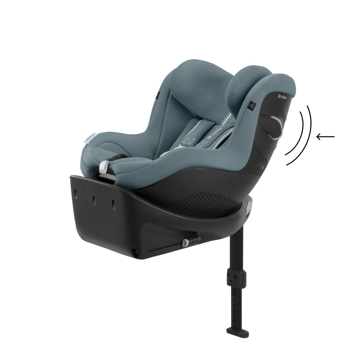 Seggiolino auto CYBEX Gold Sirona Gi i-Size Plus con base, Da 3 mesi a 4 anni circa (Dalla nascita con inserto per neonati), Max. 20 kg, 61-105 cm (Da 40 cm con inserto per neonati), Stormy Blue