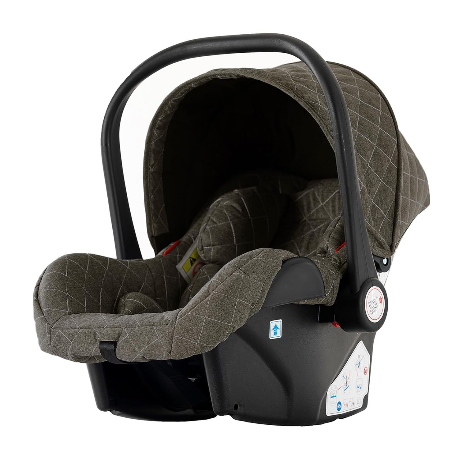 Sianldcone Passeggino 3 in 1, Set Passeggino con Tessuti di Alta Qualità, Sistemi di Viaggio con Spinta Reversibile, Passeggino Combinato a Vista Aperta Set Completo 3 in 1 (V9 Cachi)