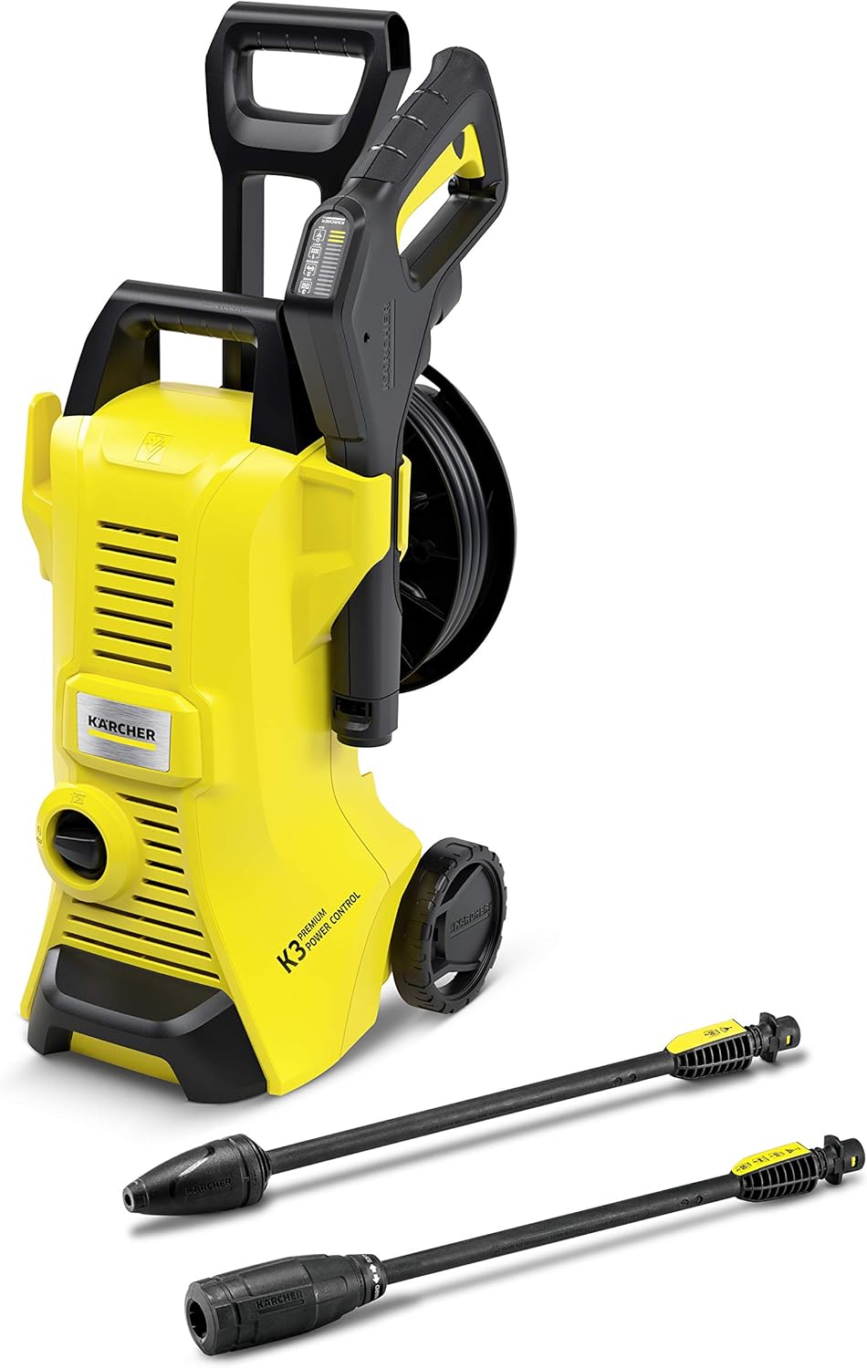 Kärcher Hochdruckreiniger K 3 Premium Power Control: Clevere App-Unterstützung - für eine effektive Reinigung bei alltäglichen Verschmutzungen - inkl. Schlauchtrommel