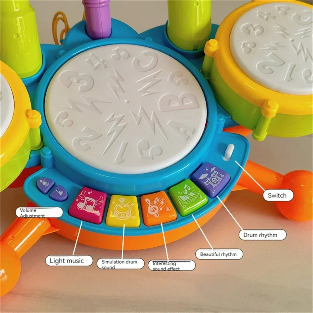 Batteria per bambini - I più piccoli iniziano a suonare - Batteria giocattolo
