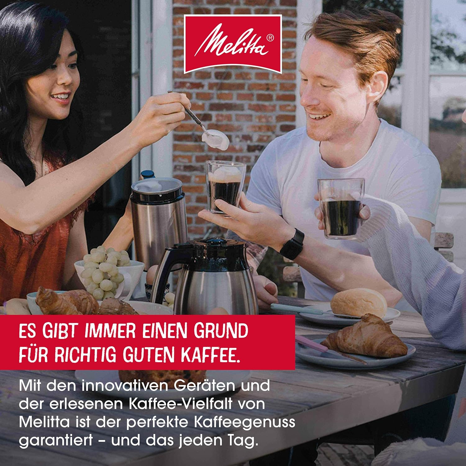 Melitta AromaFresh X - Macchina da Caffè con Macinacaffè, Macchina da Caffè Filtrato con Caraffa in Vetro e Blocco Antigoccia, per Fino a 10 Tazze di Caffè, Nero/Argento