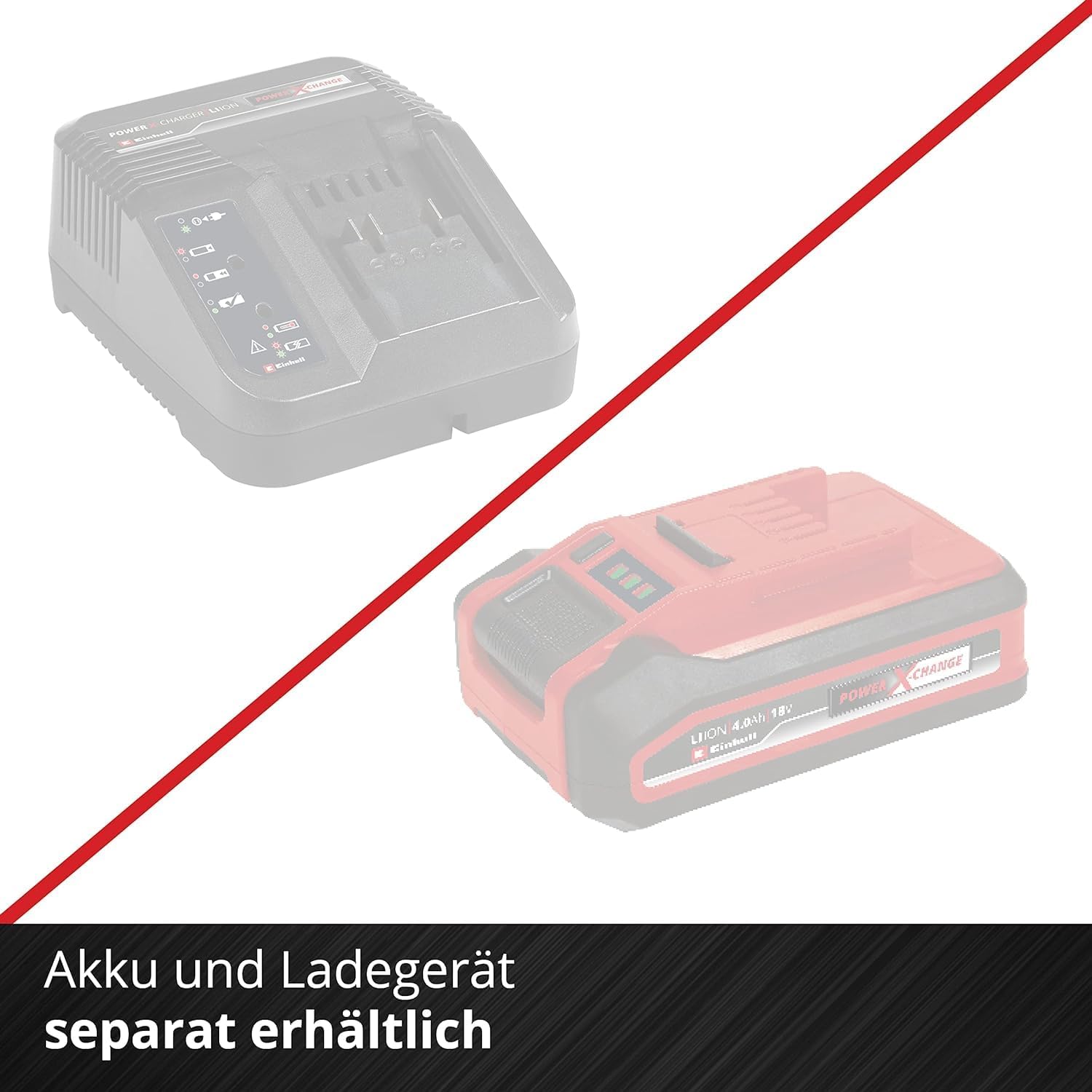 Einhell Akku-Heckenschere GC-CH 1846 Li-Solo Power X-Change (18 V, 46 cm Schnittlnge, 15 mm Zahnabstand, ergonomischer Griff, ohne Akku)