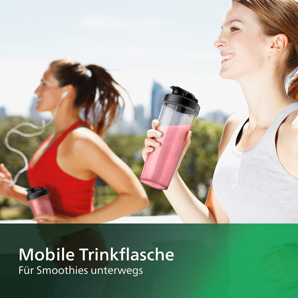 Philips Frullatore e Smoothie Maker – 600W, caraffa da 2 litri, app con ricette, 2 velocità + funzione Pulse, ProBlend, funzione tritaghiaccio (HR2291/41)