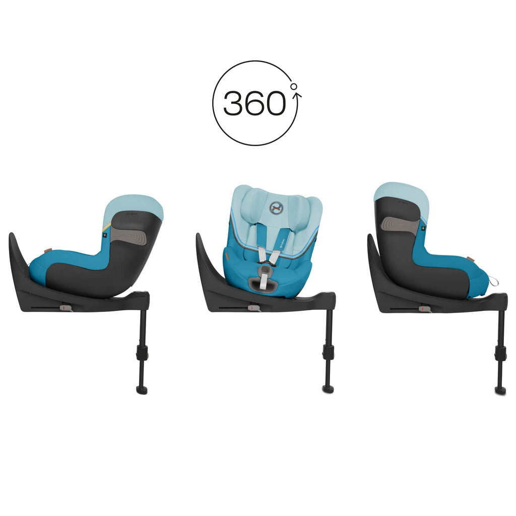 CYBEX Gold Kinder-Autositz Sirona S2 i-Size, Ab ca. 3 Monaten bis 4 Jahren, Max. 18 kg, SensorSafe kompatibel, Granite Black