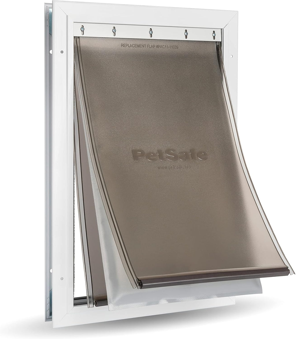 PetSafe Aluminium-Haustiertür für extremes Wetter , Energieeffiziente Katzen- und Hundeklappe, Für Haustiere bis 18 kg, Gre M