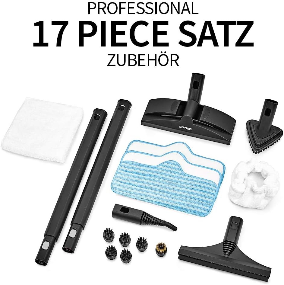 Dupray Neat Steam Cleaner, Multiuso, per la casa: pavimenti, mobili, auto e altro (Steam Cleaner Spina UE)