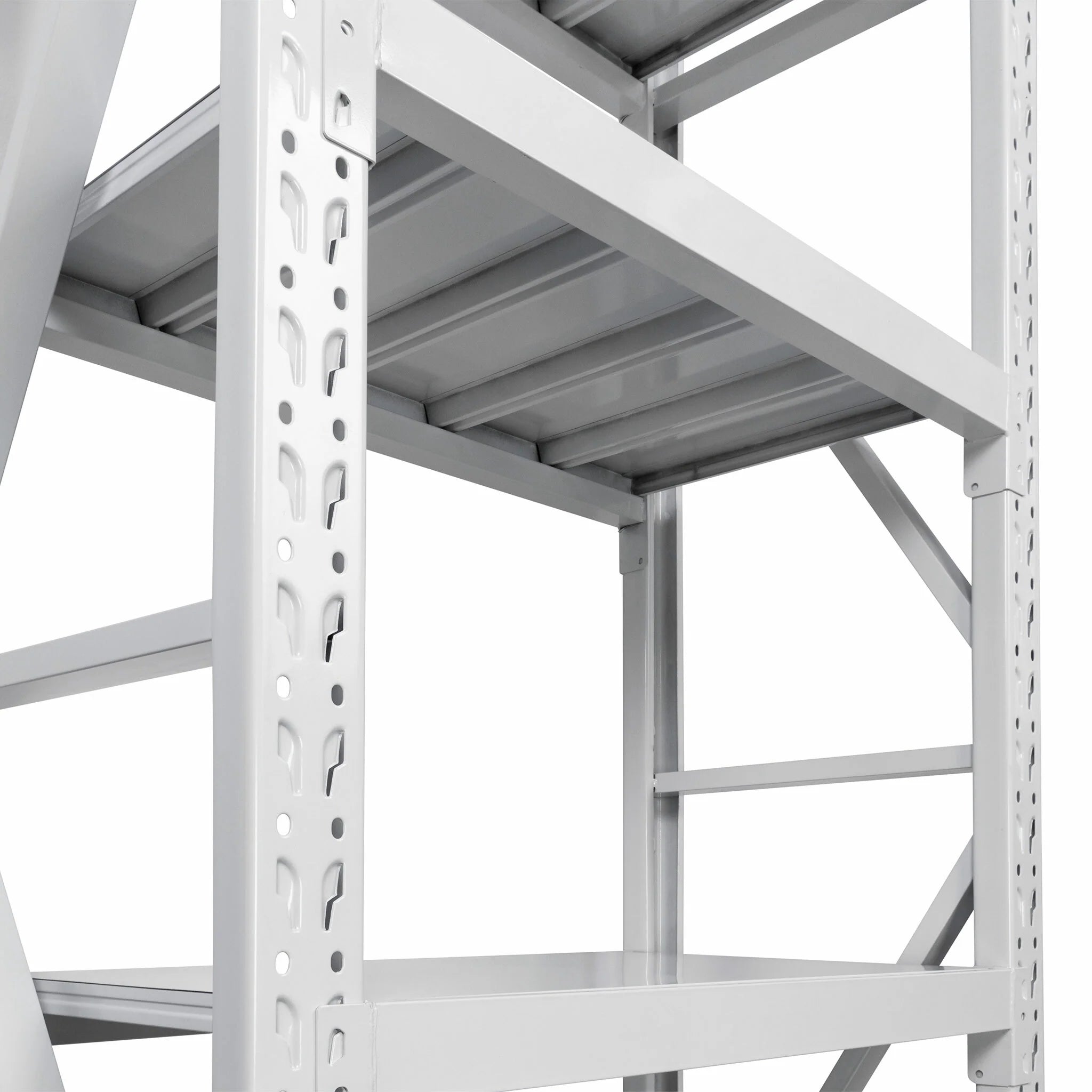 Fornorth Schwerlastregal 3200kg, 100x60x200cm, Weiss