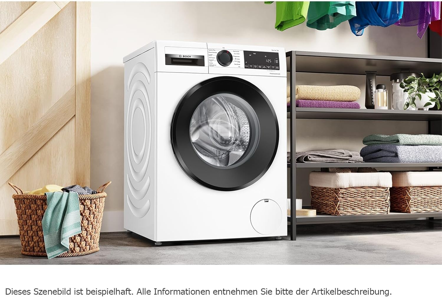 BOSCH WAN28127 Lavatrice Serie 4, a carica frontale, capacità 8 kg, 1400 giri/min, Iron Assist, Active Water Plus, EcoSilence Drive, Speed Perfect, bianco, 60 cm